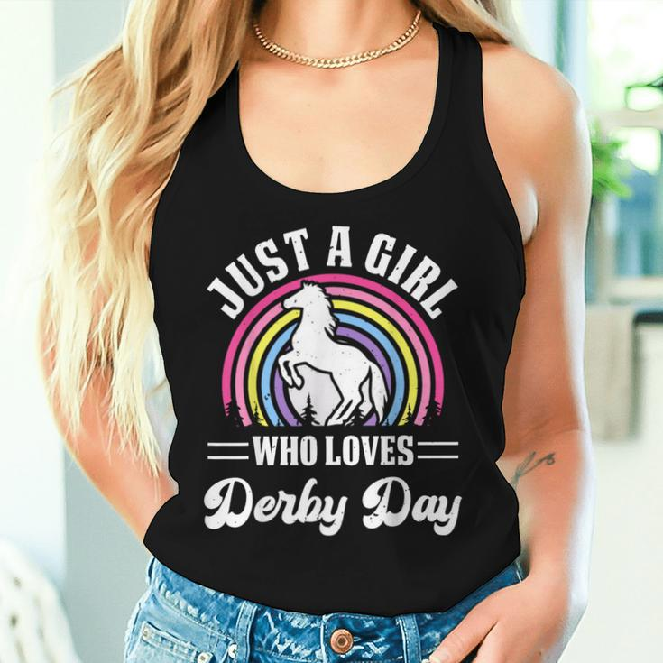 Just A Girl Who Loves Derby Day Derby Day 2024 Girl Women Tank Top Gifts for Her