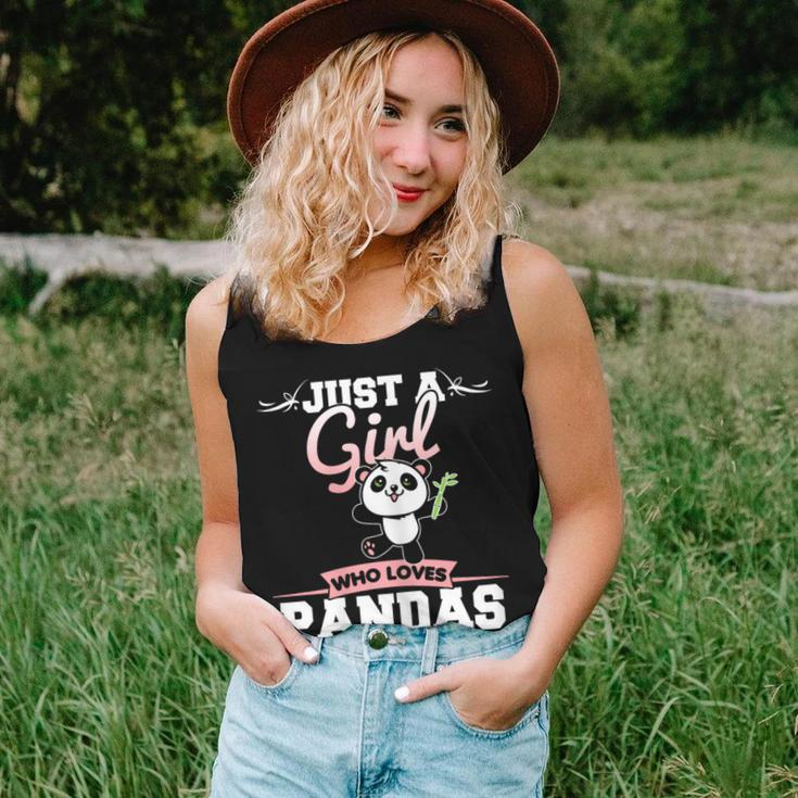 Just A Girl Who Loves Pandas Panda Bear Women Tank Top Gifts for Her