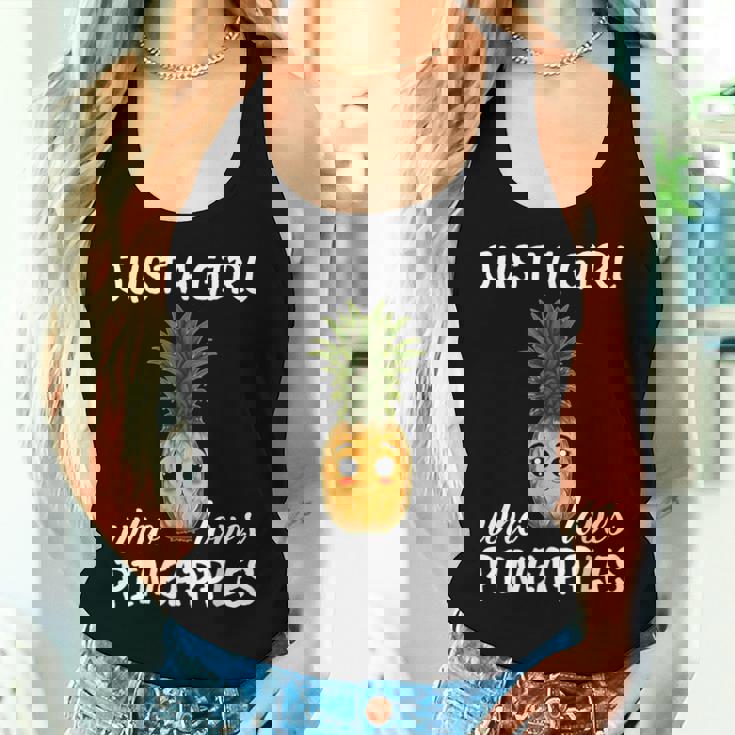 Just A Girl Who Loves Pineapples Clothes Pineapple Women Tank Top Gifts for Her
