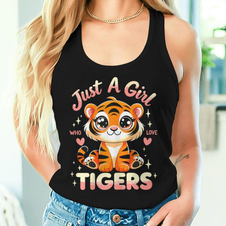 Just A Girl Who Loves Tigers Women Tank Top Gifts for Her