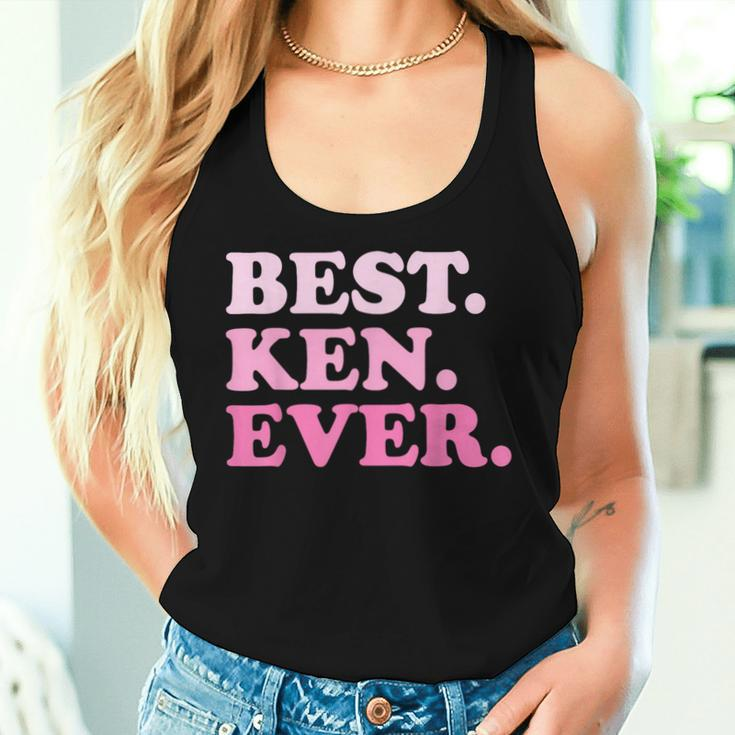 Ken Name Best Ken Ever Vintage Groovy Women Tank Top Gifts for Her