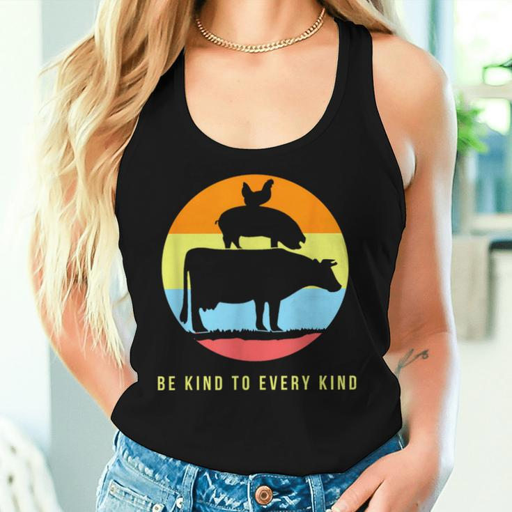 Be Kind To Every Kind Animal Rights Go Vegan SayingShir Women Tank Top Gifts for Her