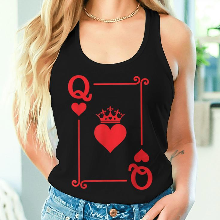 King & Queen Of Hearts Matching Couple Queen Of Hearts Women Tank Top Gifts for Her