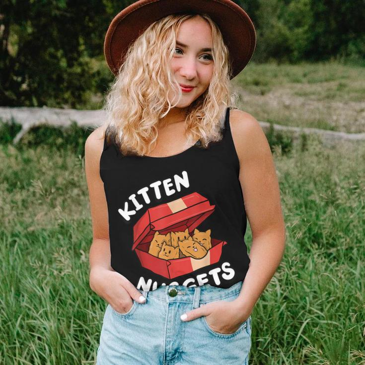 Kitten Nuggets Fried Chicken Lover Foodie Cute Cat Women Tank Top Gifts for Her