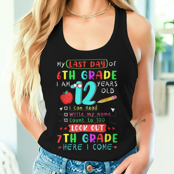 Last Day Of 6Th Grade I'm 12 Years Old 7Th Grade Come Women Tank Top Gifts for Her