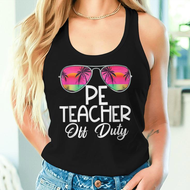 Last Day Summer Pe Physical Education Teacher Off Duty Women Tank Top Gifts for Her