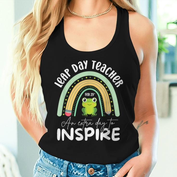 Leap Day Teacher Teaching Feb February 29Th Educator Women Tank Top Gifts for Her
