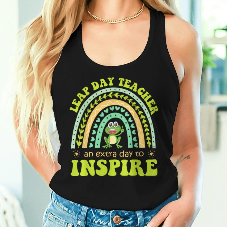 Leap Day Teacher Teaching February 29Th Educator Women Tank Top Gifts for Her