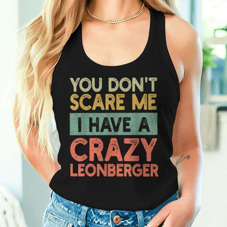 Leonberger Hund Mama Papa Retro Hundebesitzer Lustige Tank Top Frauen Geschenke für Sie