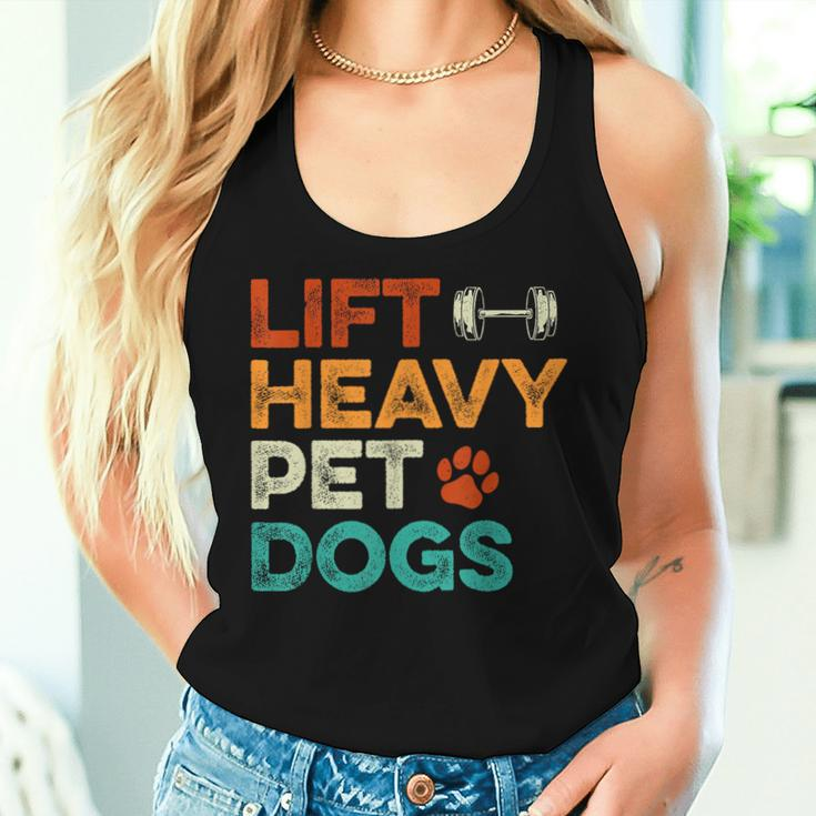 Lift Heavy Pet Dogs Gym Workout Pet Lover Canine Women Women Tank Top Gifts for Her