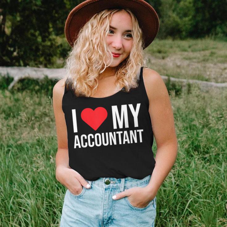 I Love My Accountant Cute Accounting Girlfriend Wife Women Tank Top Gifts for Her