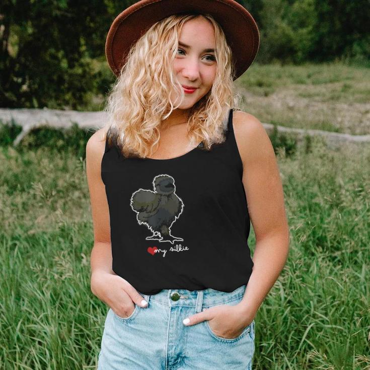 I Love My Black Silkie Chicken Women Tank Top Gifts for Her