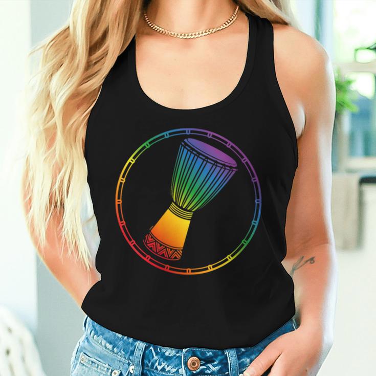 Love Djembe Drumming Or African Drums For Lgbtq Gay Drummer Women Tank Top Gifts for Her