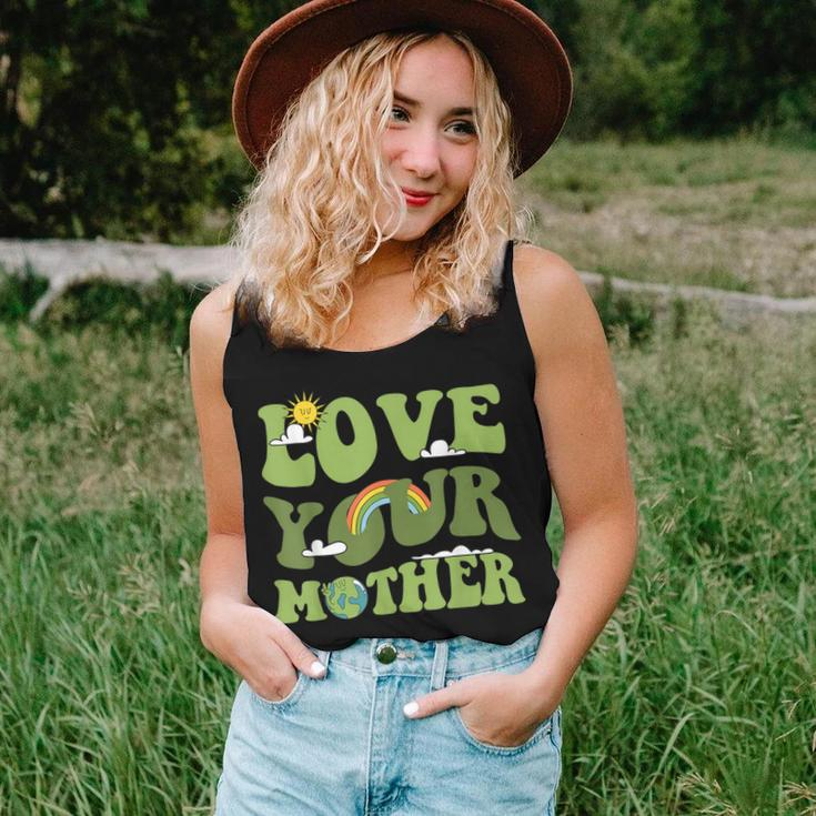 Love Your Mother Groovy Hippie Earth Day Love Women Tank Top Gifts for Her