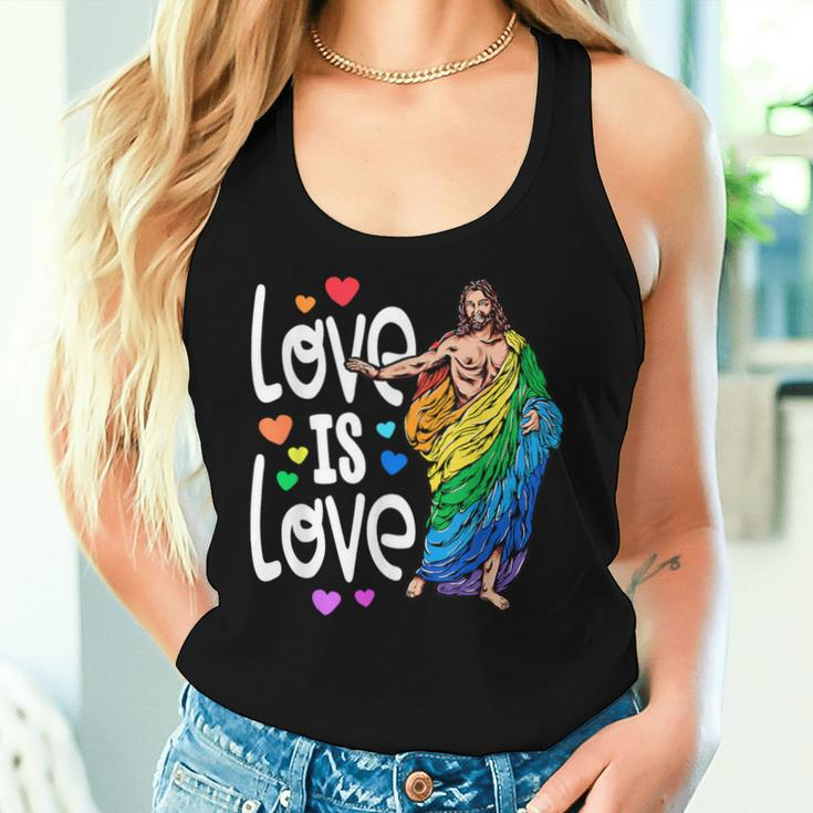 Love Is Love Pride Gay Jesus Pride For Women Women Tank Top Gifts for Her