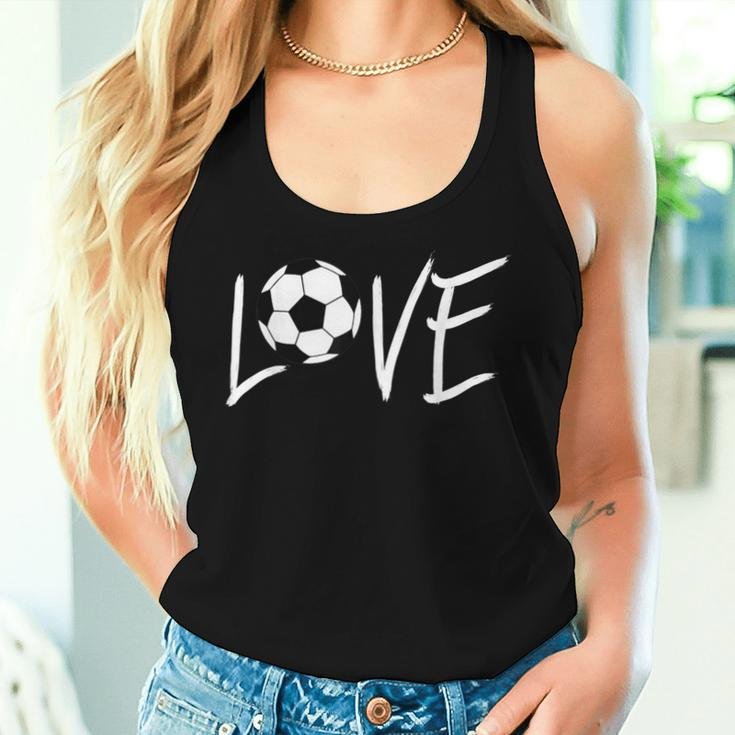 Love Soccer Ball Mom For Mother Birthday Crazy Women Tank Top Gifts for Her