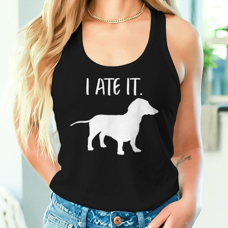 Lustiger Dackel Hund Papa Mama Besitzer Liebhaber Tank Top Frauen Geschenke für Sie