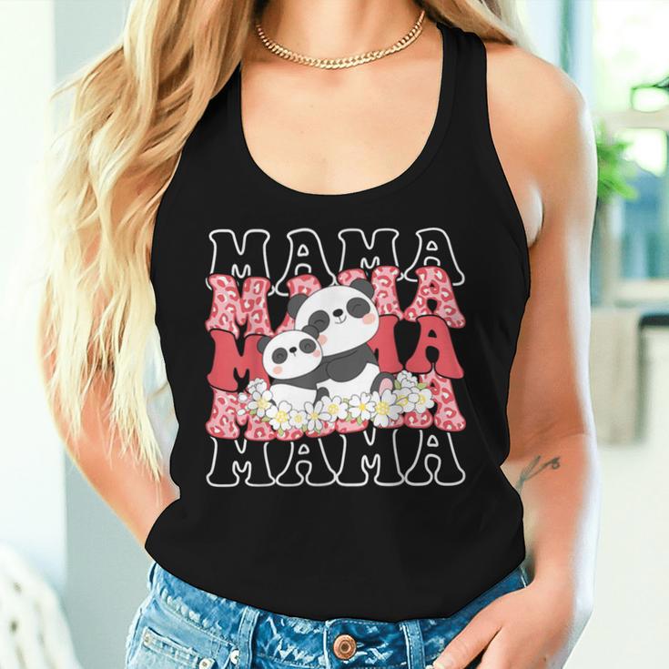 Lustiges Geschenk Zum Muttertag Panda Mama Mama Frauen Panda-Liebhaber Geschenke Tank Top Frauen Geschenke für Sie