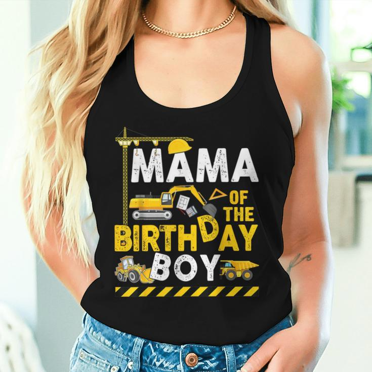 Mama Of The Birthday Boy Construction Worker Bday Party Women Tank Top Gifts for Her