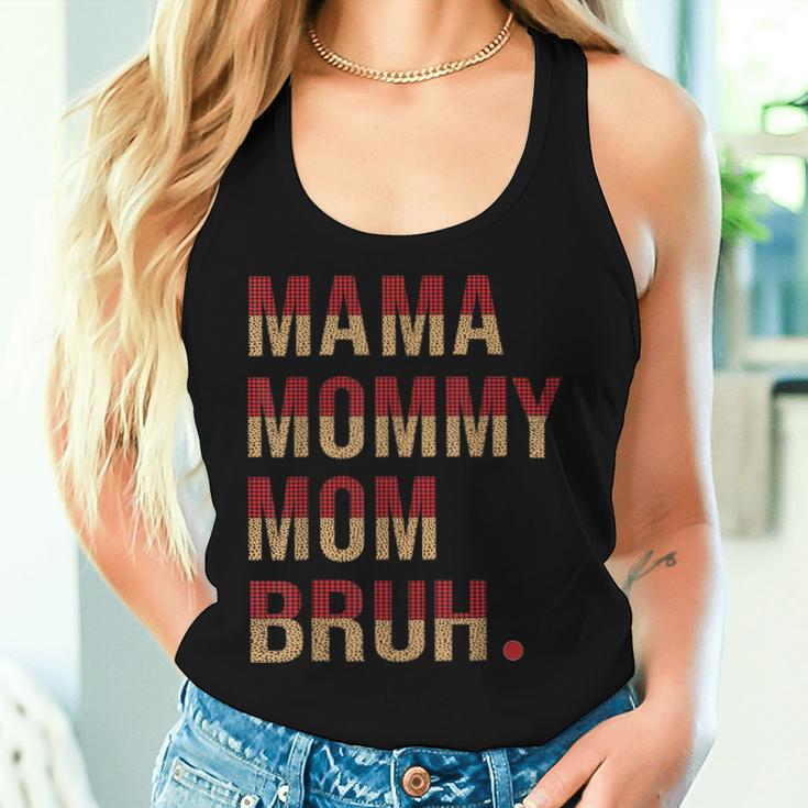 Mama Mama Mama Bruh Leopard Büffel Lustig Muttertag Frauen Tank Top Frauen Geschenke für Sie