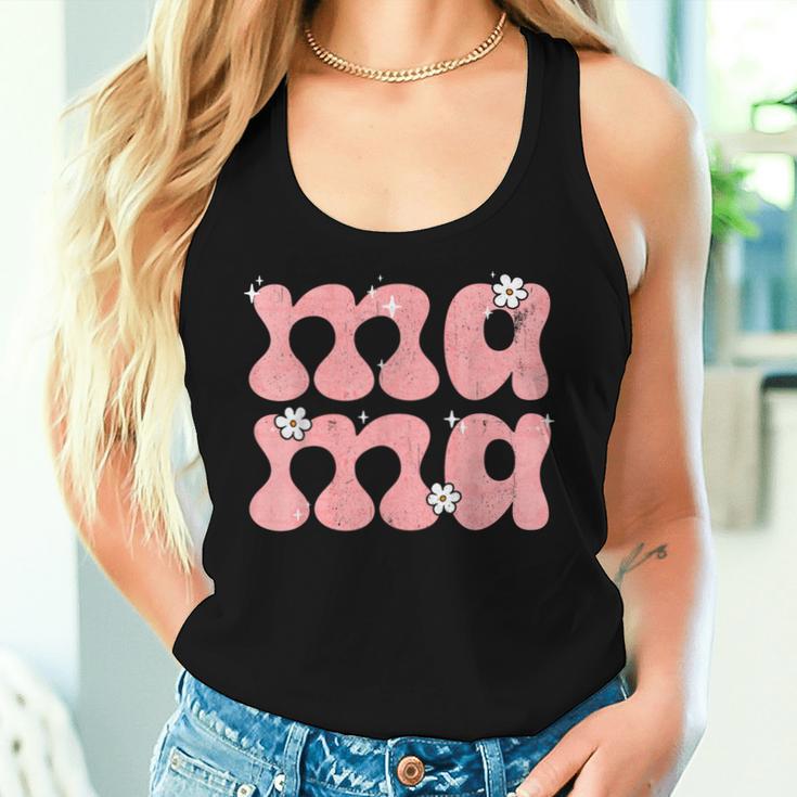 Mama Est 2024 Mom Life Muttertag Geburtstag Blumenfrauen Tank Top Frauen Geschenke für Sie