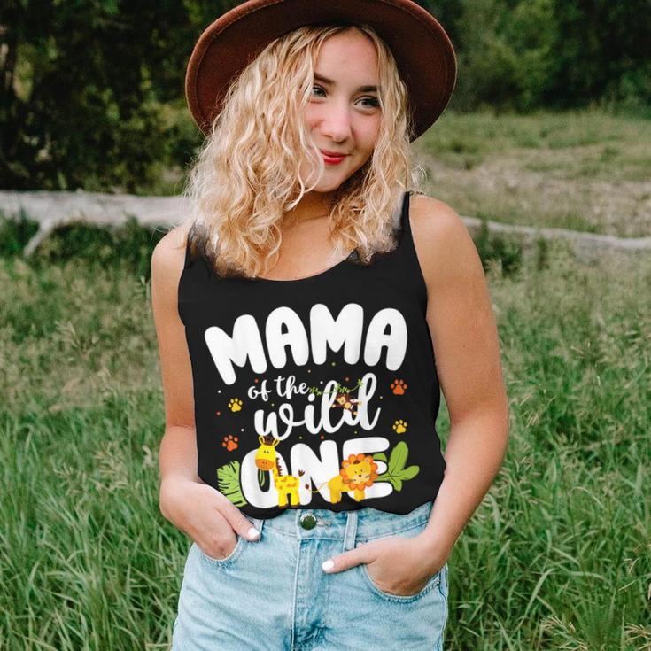 Mama Of The Wild One Mom Zoo Birthday Safari Jungle Animal Women Tank Top Gifts for Her