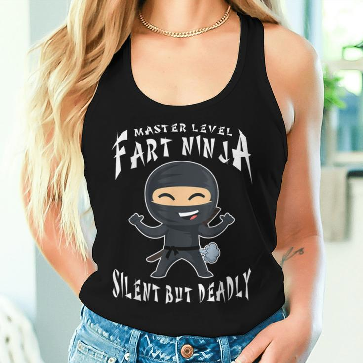 Master Level Fart Ninja Silent But Deadly & Sarcastic Women Tank Top Gifts for Her
