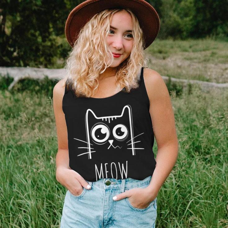 Meow Cat Meow Kitty Cute Cats Mom And Cat Dad Women Tank Top Gifts for Her
