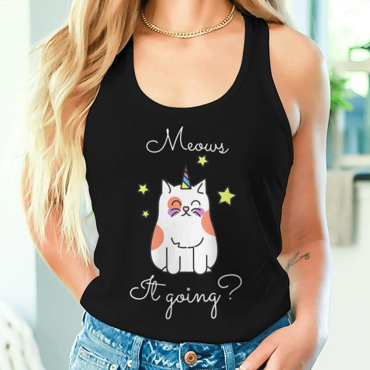 Meows It Going CatWomen Tank Top Gifts for Her