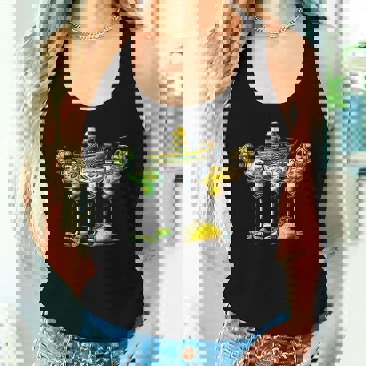 Mexican Margarita Glasses Cinco De Drinko Drinking Women Tank Top Gifts for Her