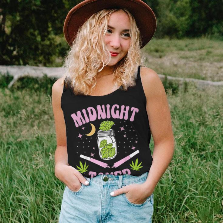 Midnight Toker Cannabis 420 Cannabis Weed Leaf Stoner Girl Women Tank Top Gifts for Her