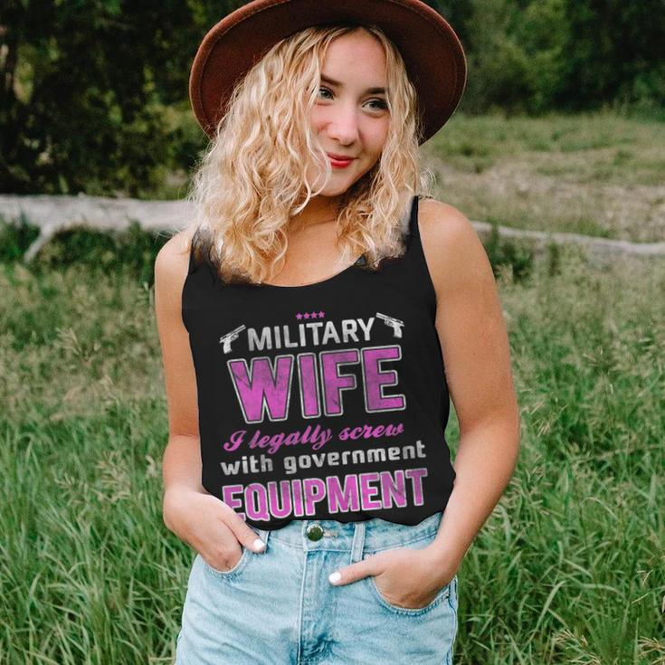 Military Wife I Legally Screw Government Equipment Women Tank Top Gifts for Her