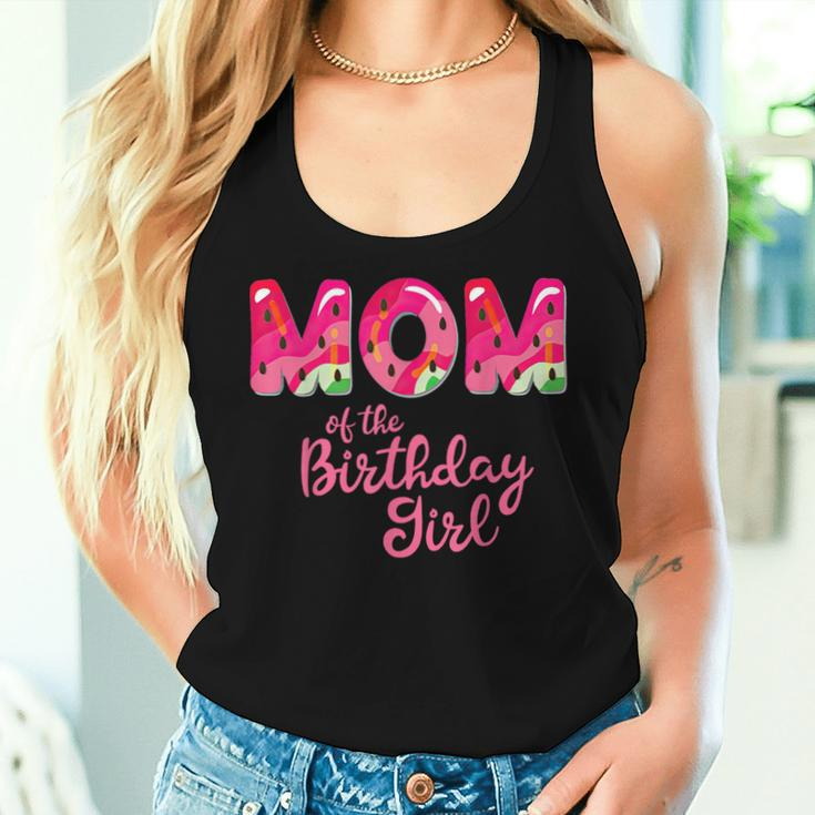 Mom Of The Birthday Girl Melon Watermelon Women Tank Top Gifts for Her