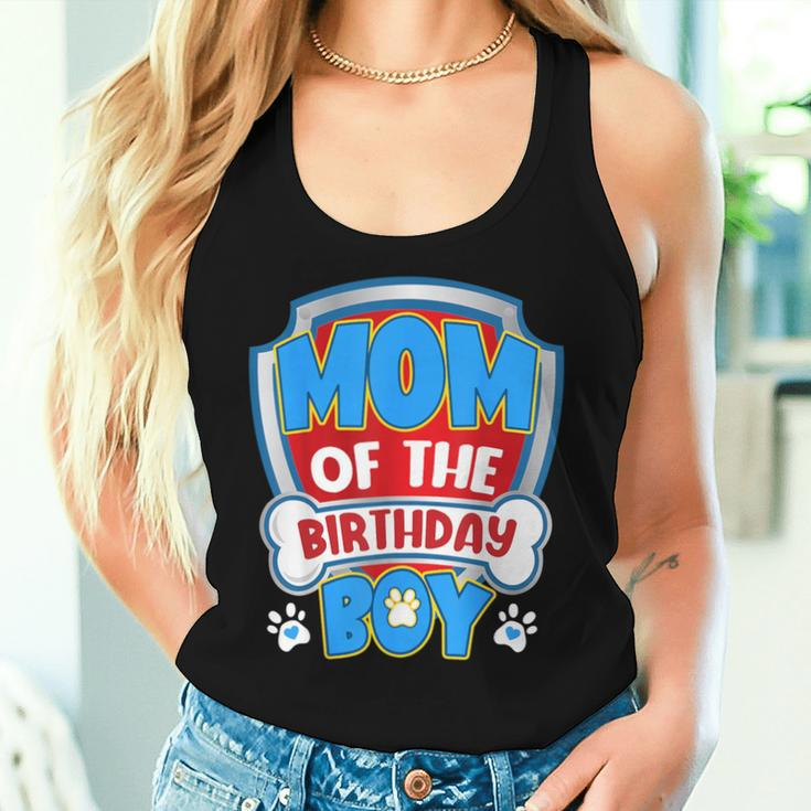 Mom And Dad Mom Of The Birthday Dog Paw Family Matching Women Tank Top Gifts for Her