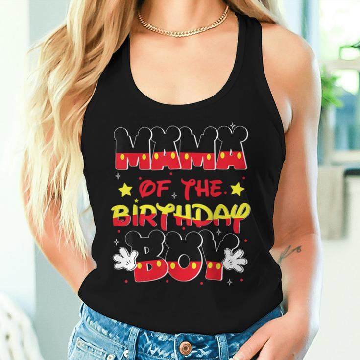 Mom And Dad Mama Birthday Boy Mouse Family Matching Women Tank Top Gifts for Her