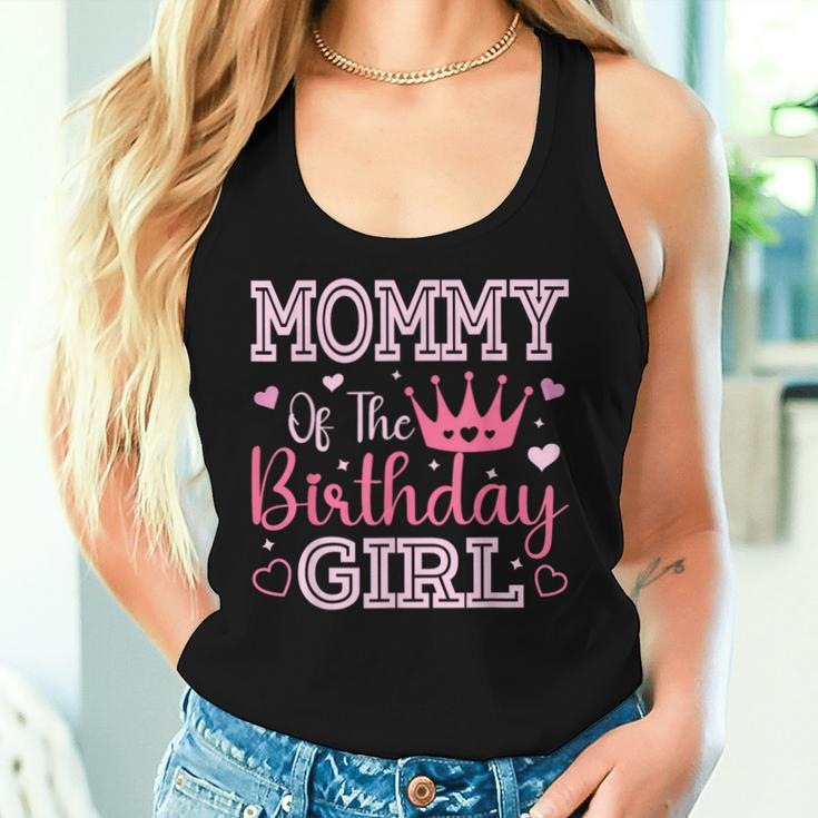 Mommy Of The Birthday Girl Cute Pink Matching Family Party Women Tank Top Gifts for Her