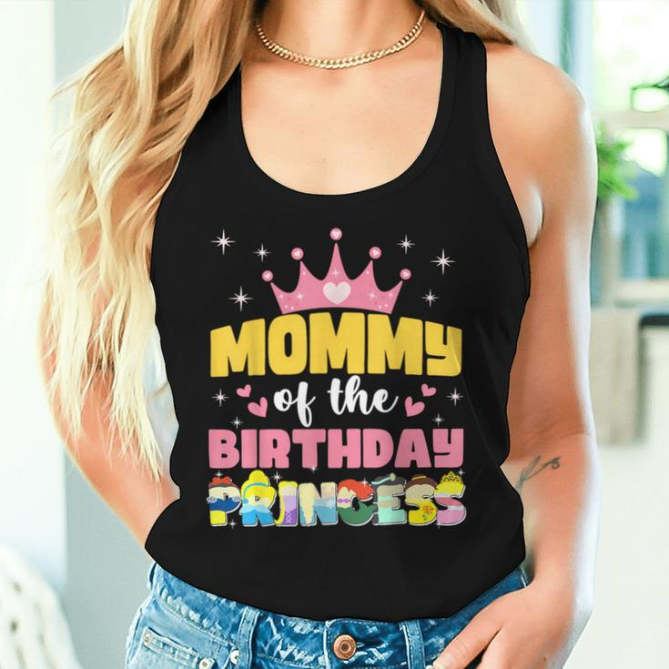 Mommy Mom And Dad Of The Birthday Princess Girl Family Women Tank Top Gifts for Her