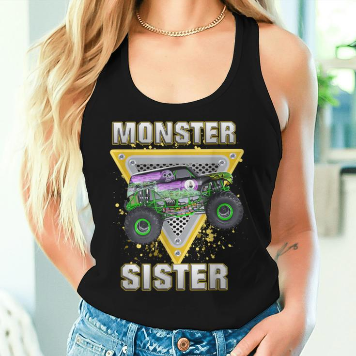 Monster Truck Sister Monster Truck Are My Jam Truck Lovers Women Tank Top Gifts for Her