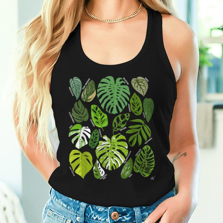 Monstera Varieties Albo Deliciosa Thai Con Plant Lover Women Tank Top Gifts for Her