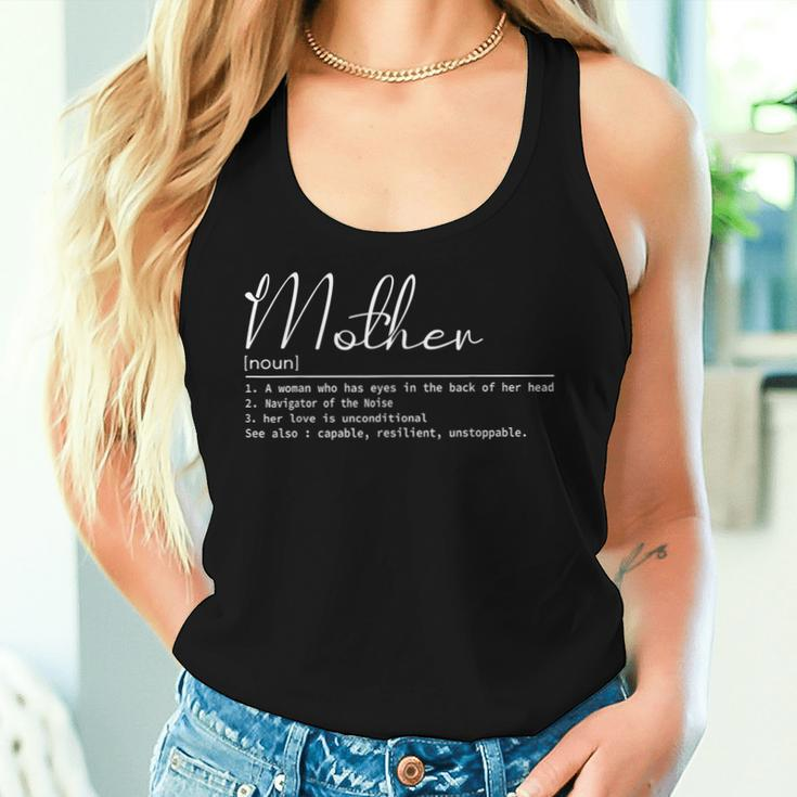 Mother Noun Definition Happy Women Tank Top Gifts for Her