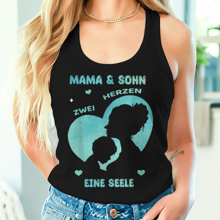 Mum Und Son Zwei Herzen Eine Seele Tank Top Frauen Geschenke für Sie