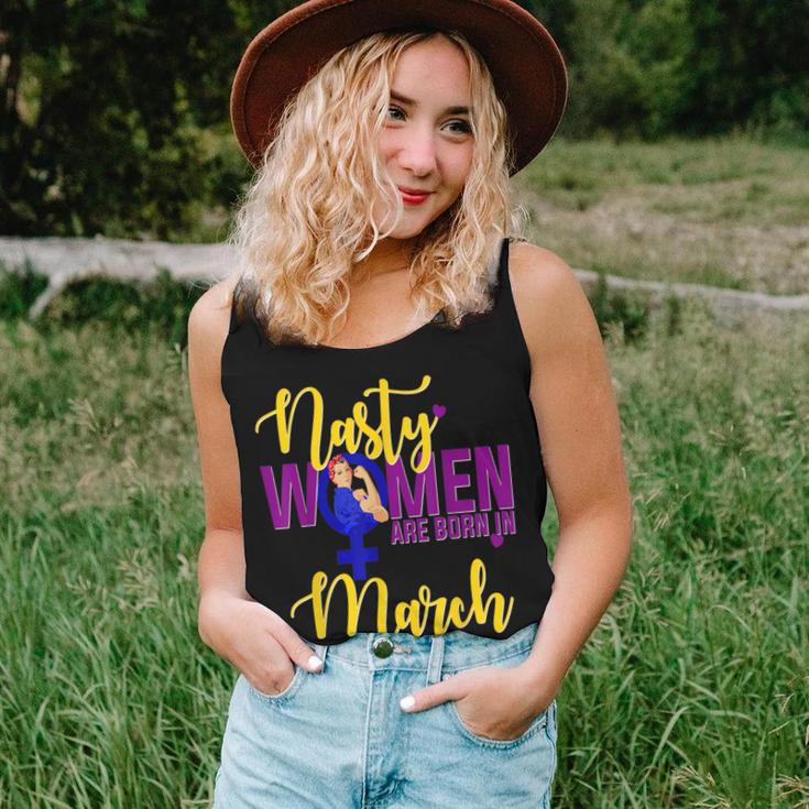 Nasty Are Born In March Birthday Rosie Resist Women Tank Top Gifts for Her