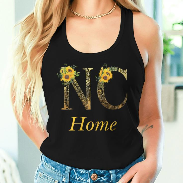 Nc Home Roots Pride Sunflower Lover Proud North Carolina Women Tank Top Gifts for Her