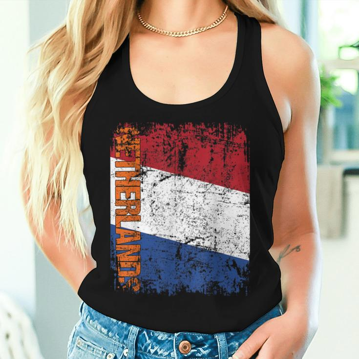 Netherlands Orange Flag Women's Children's Tank Top Frauen Geschenke für Sie