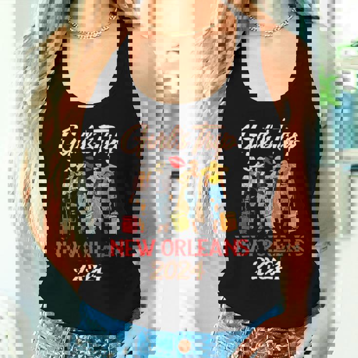 New Orleans Girls Trip 2024 Black Melanin Queen Summer Women Tank Top Gifts for Her