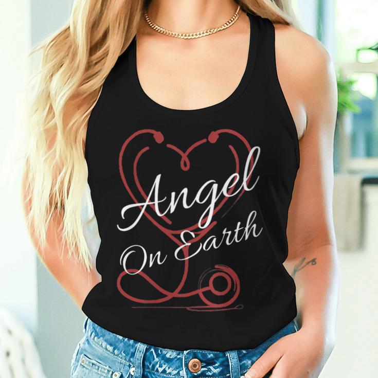 Nurse Cute Doctor er Angel On Earth Nurse Women Tank Top Gifts for Her