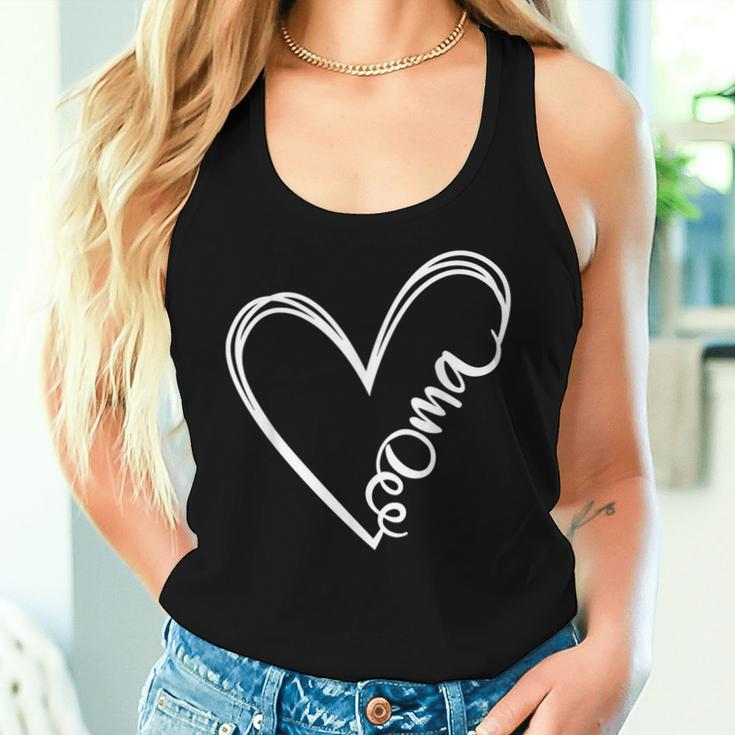 Oma Herz Oma Frauen Deutsch Weihnachten Muttertag Tank Top Frauen Geschenke für Sie