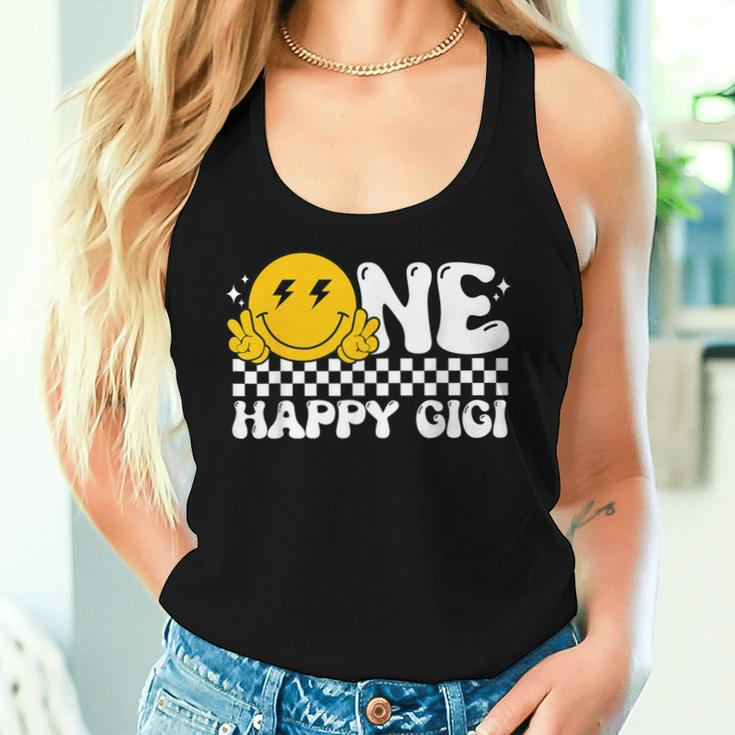 One Happy Dude Gigi Groovy 1St Birthday Family Matching Women Tank Top Gifts for Her