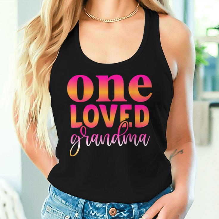 One Loved Grandma Mother Day Vintage Women Tank Top Gifts for Her