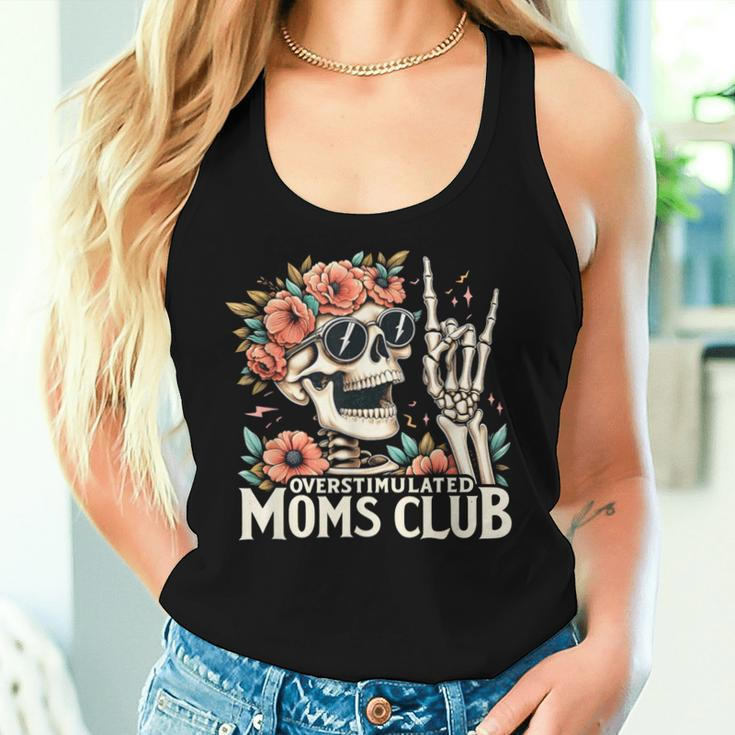 Overstimulated Moms Club Happy Mother's Day Mom Trendy Words Women Tank Top Gifts for Her